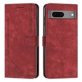 thumbnail image 2 of Wallet Case for Google Pixel 7, Premium PU Leather Flip Case Card Slots Holder, Luxury Kickstand Function Book Folding Folio Cover with Wrist Strap for Google Pixel 7, Red, 2 of 12