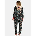 thumbnail image 2 of Rudolph Women's and Women's Plus Super Minky Union Suit Pajamas with Hood, Sizes XS-3X, 2 of 4