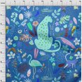 thumbnail image 4 of oneOone Cotton Poplin Twill Blue Fabric Tropical Animal Craft Projects Decor Fabric Printed By The Yard 56 Inch Wide, 4 of 4
