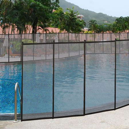Goplus 4'x12' In-Ground Swimming Pool Safety Fence Section Prevent Accidental Drowning