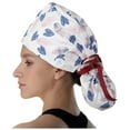 thumbnail image 2 of Scrub Cap with Buttons Bouffant Hat with Sweatband for Womens and Mens, 2 of 2