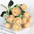thumbnail image 6 of Linjieee Zinnia Artificial Flowers Artificial Flower Flowers Rose Wedding Bouquetss Floral Rose Flower Silk Flower Hand Tied Bouquet Pink, 6 of 6