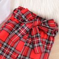 thumbnail image 4 of Pantalones a cuadros con forma de alce navideño AMAWMW para niña de 3 a 6 m, 4 of 7