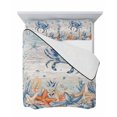 thumbnail image 7 of Quilts Twin-XL Size Bedding Set, Crab Coastal Lightweight Quilted Comforter, Summer Beach Coral Starfish Blue Grey Soft Reversible Bedspread Coverlet with Pillow Covers for All Season, 68" x 98", 7 of 7