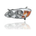 thumbnail image 4 of Headlight Assembly - TYC Compatible/Replacement for '03-04 Toyota Corolla S - Smoked Dark Chrome Interior - Pair, Left Driver + Right Passenger Set - 8111002200, 8115002210 - CAPA, 4 of 4