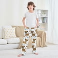 thumbnail image 6 of Dog Bone Footprint Pattern Pajama Pants Soft Lightweight Lounge Pants Bottoms Sleep Pants Warm Comfy, 6 of 9