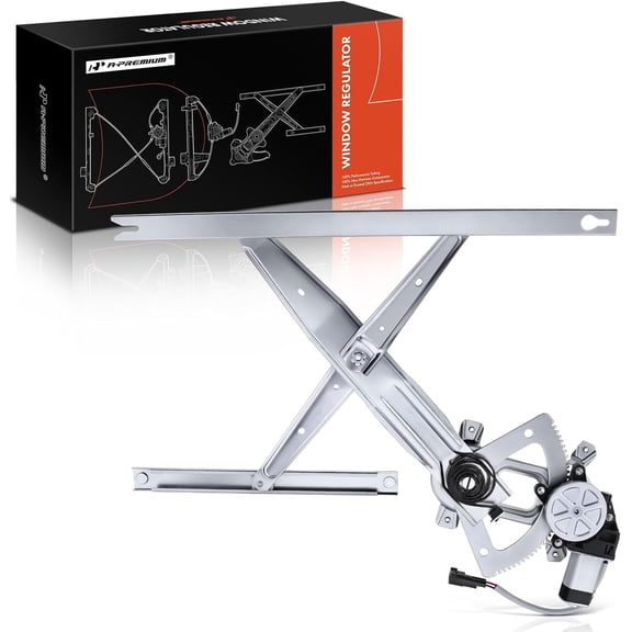 A-Premium Front Passenger Power Window Regulator with Motor Compatible with Ford Excursion 2000-2005 F-250/350 Super Duty 1999-2012 F-450/550 Super Duty 1999-2003