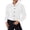 White, variant on Women's Long Sleeve Button Down Jacket Solid Color Turndown Collar Casual Corduroy Outwear with Pockets XXL
