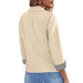 thumbnail image 2 of Vedolay Coats Womens Fashion Open Front Long Sleeve Office Blazer Jackets with Pocket,Khaki XXL, 2 of 5