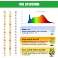 thumbnail image 4 of Two Strip Growing Lamp for Indoor Plants ; ; Yellow Full Spectrum LED Grow Light Strips with Auto ON/Off //H Timer Diable Levels for House Succulent ( He, 4 of 8