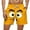 Orange, variant on Mens Novelty Purple Quick Dry Swim Trunks Funny Face Board Shorts Elastic Waistband Pockets S to 5XL,Size L