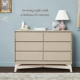 thumbnail image 3 of Little Seeds Pala 6-Drawer Dresser, Taupe/Whitewash, 3 of 14