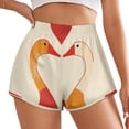 thumbnail image 2 of Women's Originals Shorts, Jersey Sports Shorts, Gym Shorts For Women, Goose Love Valentine, 3XL, Plus Size Available, 2 of 5