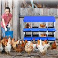 thumbnail image 2 of Yeshouse Nido para gallinas de 6 compartimentos con diseño rodante y tapa desmontable, fácil recogida de huevos, 2 of 7