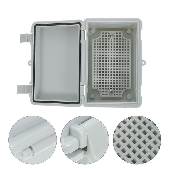 STRANDCHIC Plastic Outdoor Junction Box with Mounting Panel Weatherproof Electrical Project Box