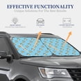 thumbnail image 4 of Wukai Turtle Print Windshield Sun Shade, Car Front Window Shades Sunshade Cover Sun Visor Shield Block Automotive Interior Protector Blocks UV Rays-Small, 4 of 6