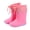 Pink, variant on Kids Rain Boots Fishing Outdoor Solid Color Designs Rain Boots Outdoor Boots for Boys and Girls Yellow 2-2.5 Years