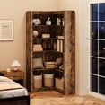thumbnail image 4 of 71.8 inches Corner Bookcase,Corner Bookshelf,Tall Bookcase 5 Tier L-Shaped Corner Shelf Large Display Rack,Large Display with Storage,Large Freestanding Corner Bookshelves for Bedroom Living Room Home, 4 of 7