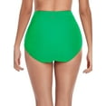 thumbnail image 6 of RELLECIGA Women's High Waisted Ruched Bikini Bottom, 6 of 9