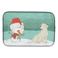 thumbnail image 1 of Carolines Treasures CK2049DDM Yellow Labrador Snowman Christmas Dish Drying Mat, 1 of 1