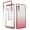 Red, variant on For LG Velvet Shockproof High Transparency Two-color Gradual Change PC+TPU Candy Colors Phone Case
