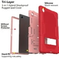 thumbnail image 2 of Galaxy Tab A8 (10.5") Case (SM-X200) - TECH CIRCLE Shockproof Kickstand Simple Rugged Case for 2022 Samsung Galaxy Tab A8 10.5-Inch Android Tablet, Red, 2 of 7