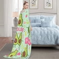 thumbnail image 7 of Cute Avocado Blanket Cartoon Avocado Gifts for Women Girls Soft Flannel Throw Blanket, 50x60 Inch, 7 of 7