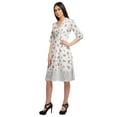 thumbnail image 4 of Moomaya Printed Knee Long Dress For Women Plus Size Casual Clothing Summer Wear, 4 of 6