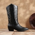 thumbnail image 2 of Botas Cowboy Negras para Mujer DREAM PAIRS DWUWMB2501, 2 of 7