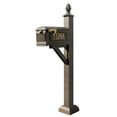 thumbnail image 2 of Westhaven System With Lewiston Mailbox, (3 Cast Plates) Square Collar & Large Ball Finial In (Black), 2 of 3