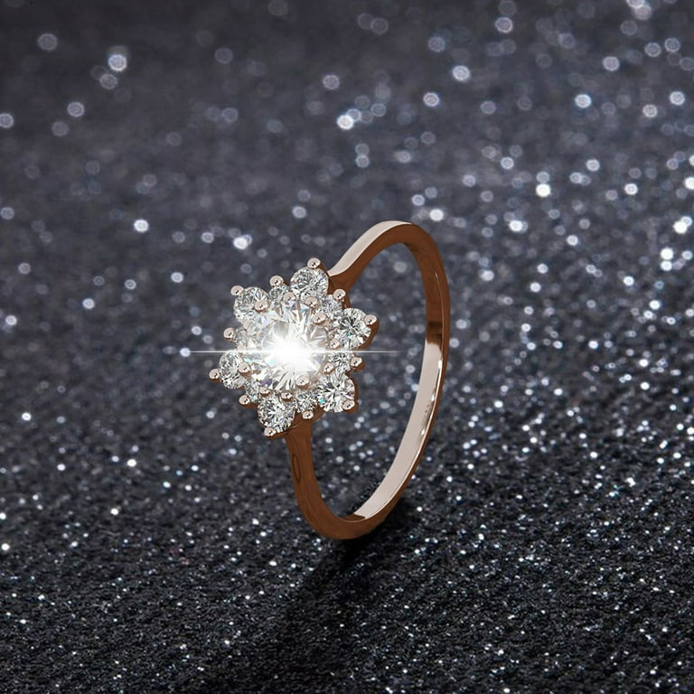 duhgbne women s fashion princess diamond ring bride wedding ring