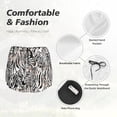 thumbnail image 6 of Lsque Leopard And Zebra Printed Women's Running Shorts with Liner Pockets,Elastic Quick Dry Workout Athletic Gym Yoga Shorts,Womens High Waist Shorts-, 6 of 9