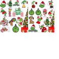 thumbnail image 1 of 24x Feliz Navidad Grinch Adornos Árbol de Navidad Decoración Colgante Figura Colgante, 1 of 2