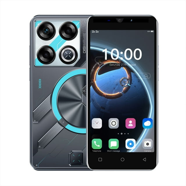 Pisexur Electrónica para Hombres Teléfono Android 14.0 de 5 Pulgadas 16GB SIM en Modo de Espera 4800mAh Red Teléfono Móvil Electrónica para Niños, Organizador de Electrónica