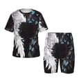 thumbnail image 1 of Fotbe Butterfly Angel Wings Art Pijama Estampada de 2 Piezas para Niños – Ropa de Dormir de Manga Corta Cómoda para Niños y Niñas, Camiseta y Shorts de Algodón-X-Large, 1 of 6