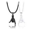 thumbnail image 2 of Collier de couple Saint Valentin main: 2pcs Collier de pendentif collier simple assorti, 2 of 10