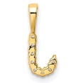 thumbnail image 3 of 14k 1/10 carat Lab Grown Diamond VS/SI+ G+ Complete Letter J Initial Pendant, 3 of 4