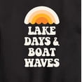 thumbnail image 3 of Instant Message - Lake Days And Boat Waves - Toddler And Youth Crewneck Fleece Sweatshirt, 3 of 6