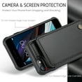 thumbnail image 2 of Mantto Case for iPhone SE 2022/iPhone SE 2020/iPhone 8/iPhone 7 with Card Holder, Retro PU Leather RFID Blocking Credit Card Slots Double Magnetic Clasp Flip Kickstand Shockproof Phone Cover,Black, 2 of 9