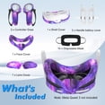 thumbnail image 7 of Baoyemes Silicone Cover Set for Oculus/Meta Quest 3, VR Accessories for Meta Quest 3, Protective Cover Set Includes Controller Grip Cover, Face Cover, VR Shell Cover (Starlight Purple), 7 of 7
