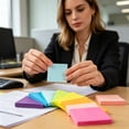 thumbnail image 4 of Sticky Notes 2.95X2.95 Inch,Pop-Up Sticky Notes,Adhesive Memo Pad with 8 Bright Colors,400 Sheets,Colored Self-Stick Notes,Accordion Sticky Notes,Small Square Foldable Sticky Notes,Yellow, 4 of 7