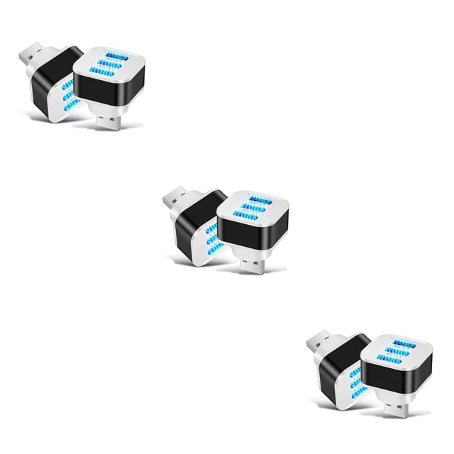 Seitruly Hub USB Expander con indicador LED 1000mA Splitter Adaptador de viaje portátil 2PCS Type1 NO1