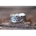 thumbnail image 4 of SS DESIGNS Sterling Silver Thumb Ring | Durable 925 Band, Contemporary Silver Pattern, Fashion Thumb Rings For Men, Handmade Stamped Design Jewelry, 4 of 10