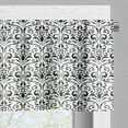 thumbnail image 3 of Ambesonne Acanthus Valance Pack of 2, Baroque Curly Motif, 54"X18", Charcoal Grey White, 3 of 5