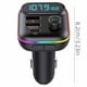 thumbnail image 3 of Bluetooth 5.0 FM Transmitter For Car Bluetooth Car Adapter With USB Charging Car Charger MP3 Player Hands Calling, 3 of 7