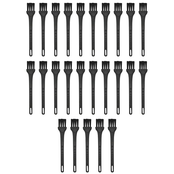 KAKOWELY Brosse de Nettoyage pour Rasoir Électrique pour Usage Domestique avec Matériau en PP et Nylon Couleur Noire Idéale pour le Dépoussiérage 25 Pcs, 5.12"X0.87"X0.43 Pouces
