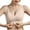 Beige, variant on Fancifize Women's No Underwire Cotton Bras Front Closure Push Up Bra Seamless Comfortable Full Coverage Underwear