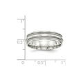 thumbnail image 4 of White Sterling Silver Ring Band Wedding Standard Flat, 4 of 4