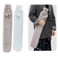 thumbnail image 3 of 2l Long Hot Water Bottle With Cover Rubber Hotwater Bottle For Period Pain Relief Safety Hot Water Bag, 3 of 5