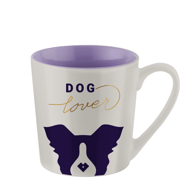 Taza para Café de 500ml de Mascotas LuckyLy, Modelo Pets lila